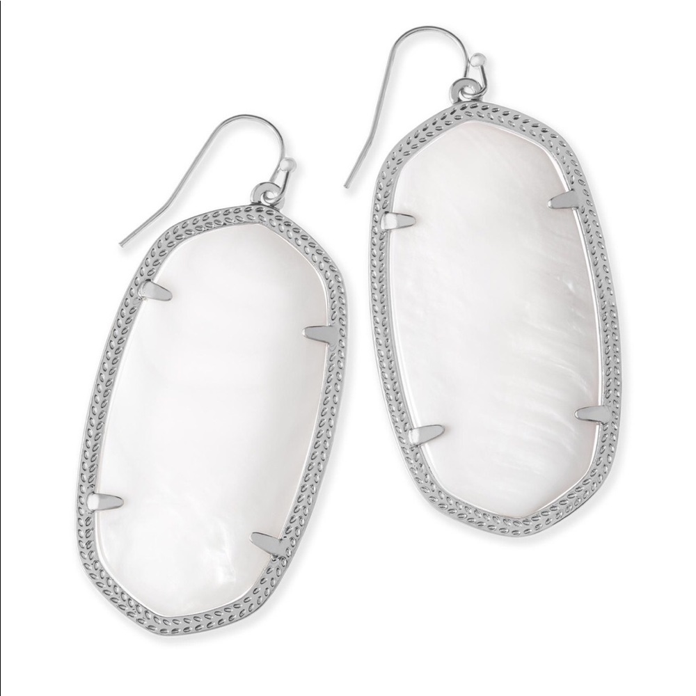 KENDRA SCOTT DANIELLE - White pearl & silver